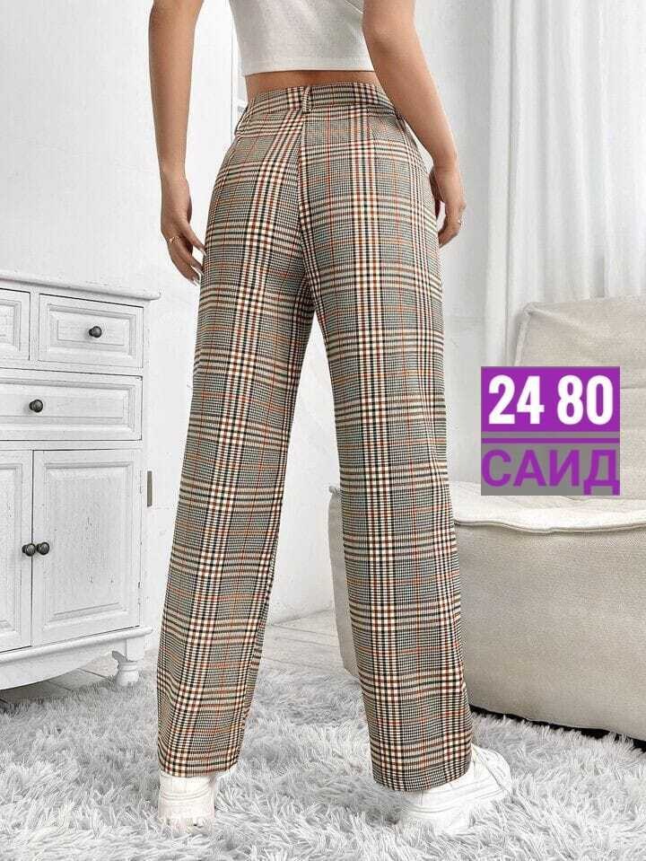 брюки в клетку,брюки палаццо в клетку,штаны в клетку,женские брюки в клетку,теплые брюки в клетку женские