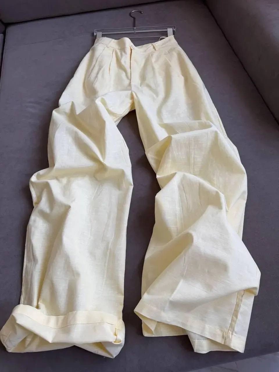 костюм льняной брючный,женские брючные костюмы,широкие брюки,повседневный костюм,брюки комплект