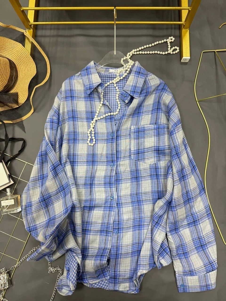 рубашка хлопок,рубашка в клетку женская,рубашка в клетку,клетчатая рубашка,рубашка женская 7007 "клетка № 4"