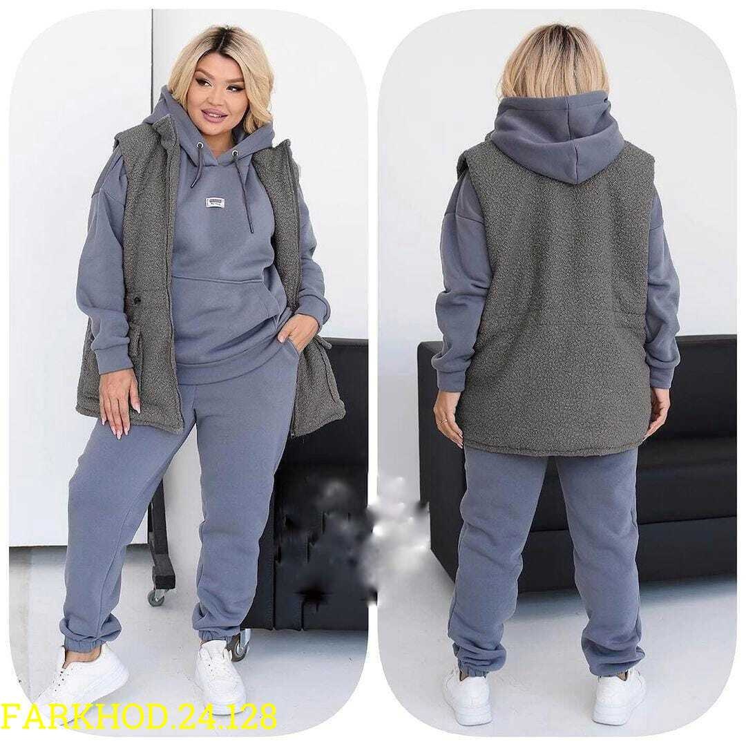 спортивный костюм женский тройка с жилеткой,теплый костюм тройка с жилеткой женский,костюм женский тройка,cпортивный костюм женский теплый,теплый костюм женский