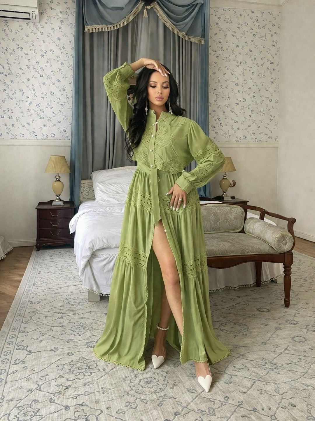 девушка,платье-кимоно pavlova 154 черный,платье высоким,вечернее платье,женская фотосессия