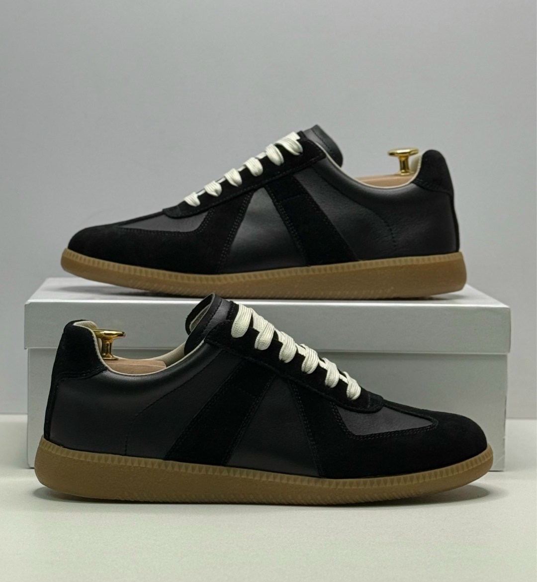 кроссовки кожаные maison margiela replica черный,кроссовки maison margiela replica,кроссовки maison margiela,,maison margiela replica кеды