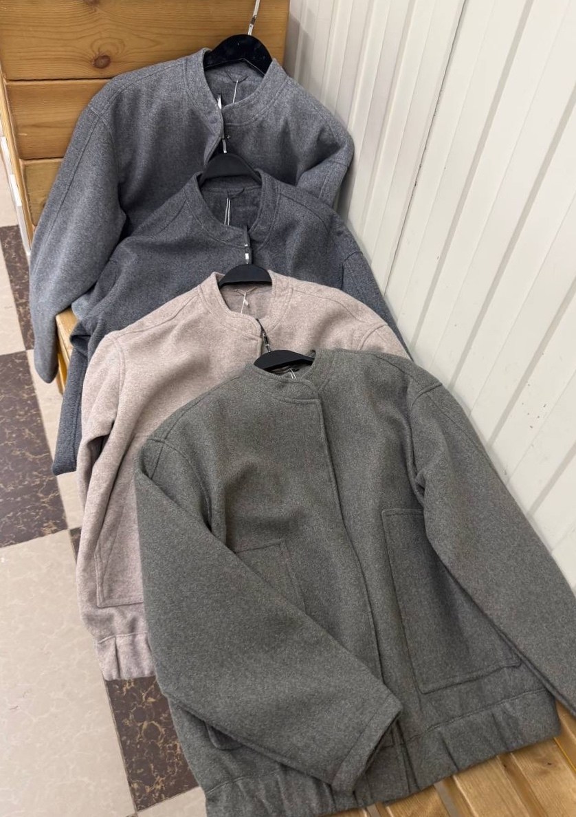 куртка,куртка-бомбер из шерсти серого цвета new look,куртка мужской,бомбер серый,кашемировая куртка loro piana