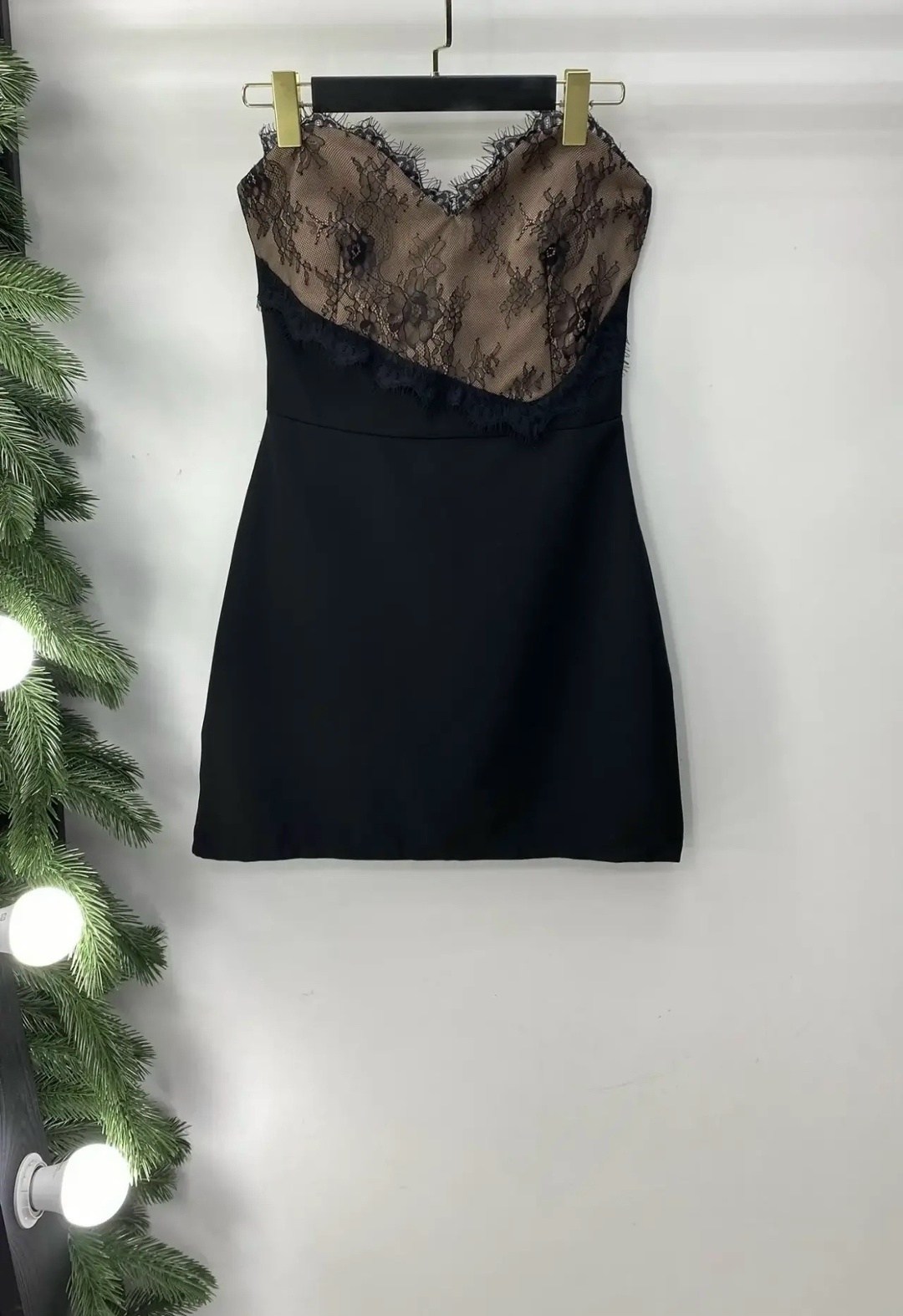 платье-комбинация мини с кружевом emberens 305241864,ночная сорочка домашнее платье ночнушка love secret underwear цвет черный,платья,платье - комбинация мини с кружевом emberens,облегающее платье