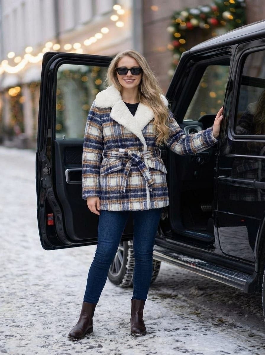 пальто зимнее,пальто модное,пальто в клетку,пальто женское,полупальто из