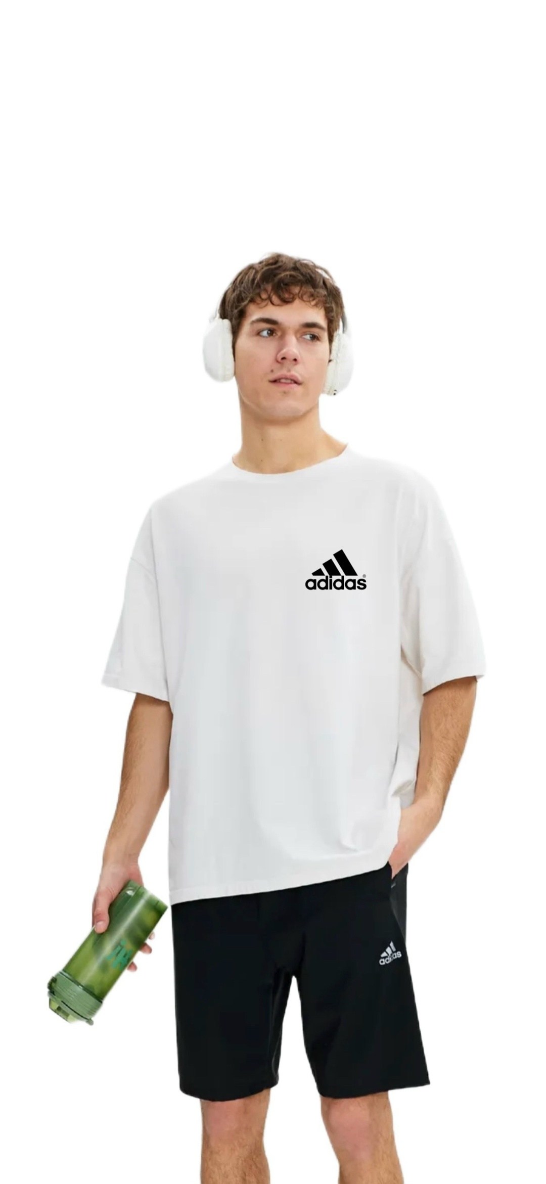 футболка мужская adidas,adidas белые,мужская adidas,футболка adidas essential,спортивная футболка adidas