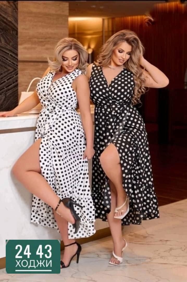 платье большие размеры,платья из софта для женщин,платья женские больших размеров,платье женское стильное,женское платье в горошек
