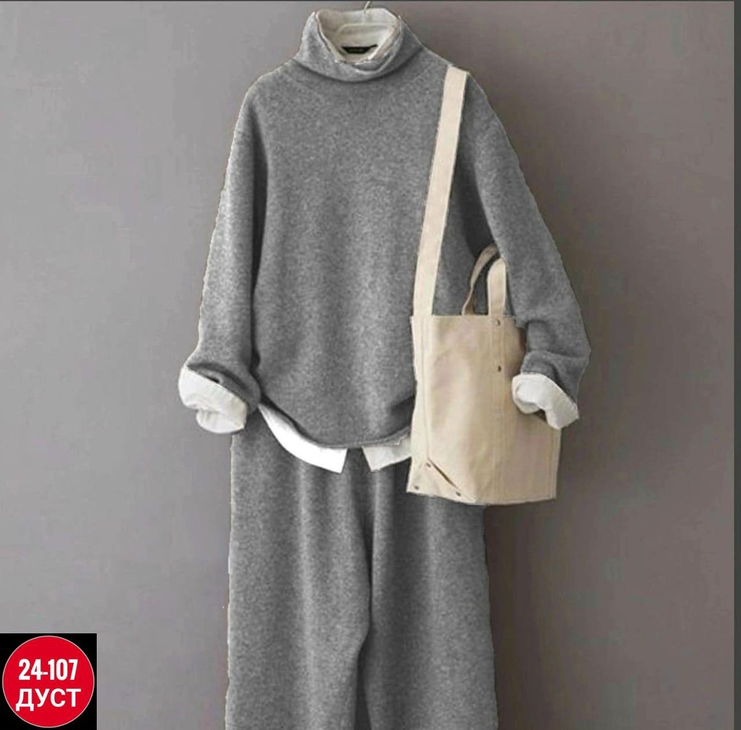 трикотажные костюмы,костюм кашемир,женский трикотажный костюм-двойка мягкий теплый комплект из свитера и брюк,трикотажный костюм повседневный,женские костюмы