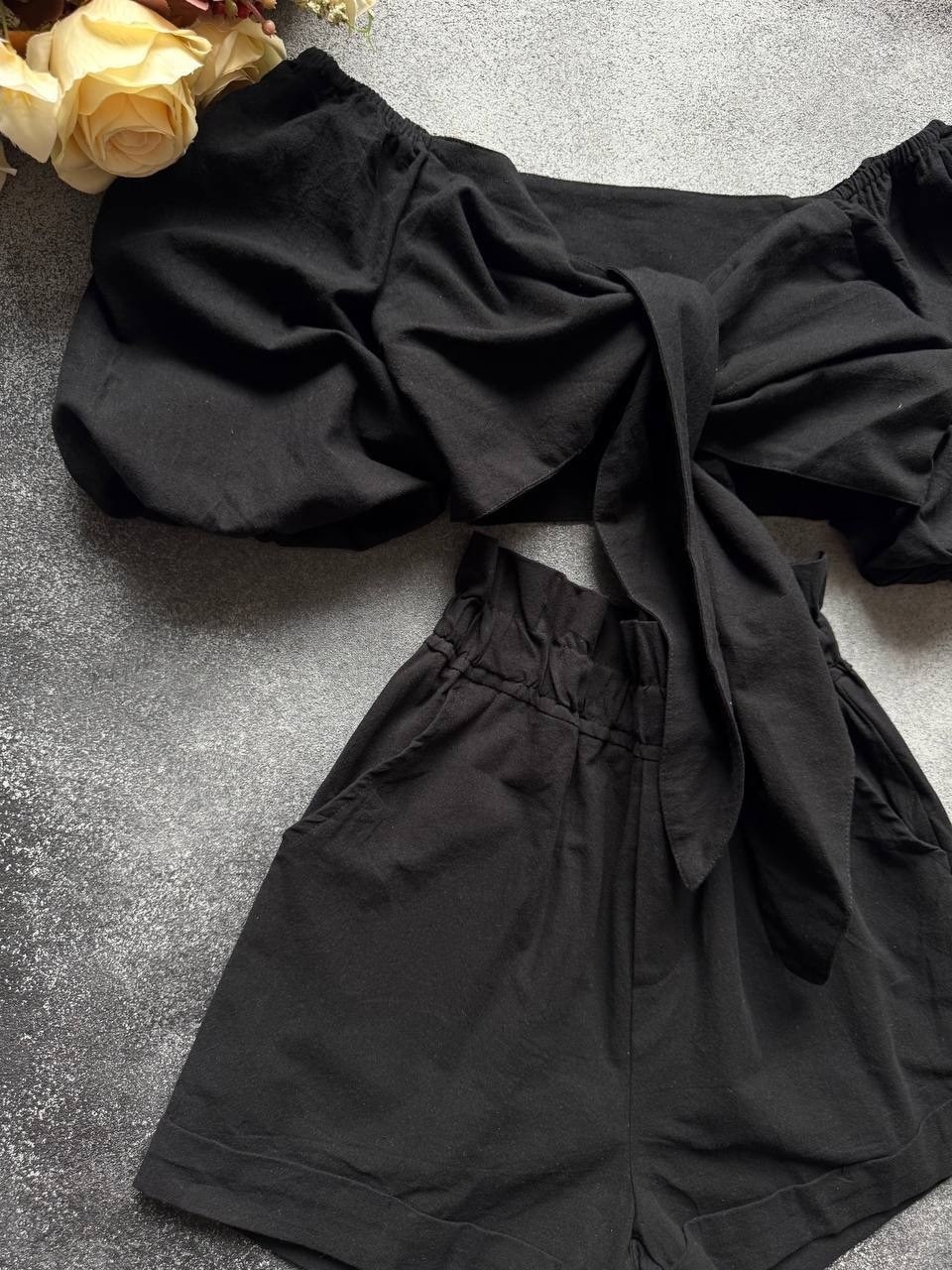 топ ,одежда стильная,повседневные шорты,костюм шортами