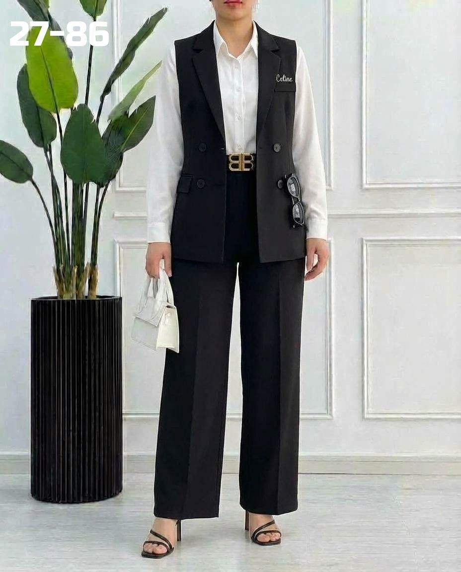 женский костюм тройка брючный с жилетом,брючный костюм,костюм брючный деловой,костюм женский брючный,женский брючный костюм двойка