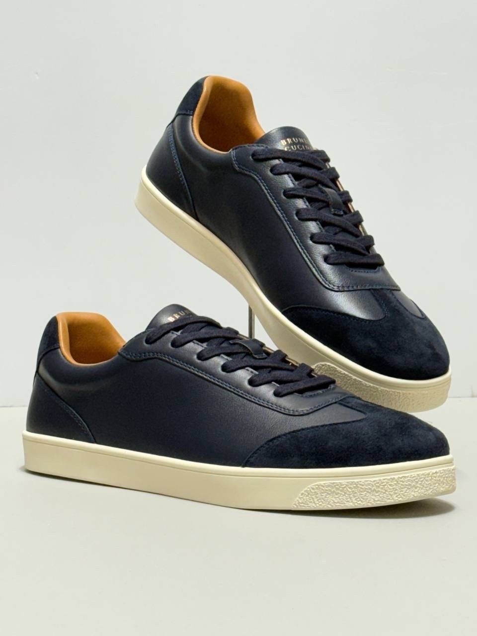 мужские кеды brunello cucinelli,brunello cucinelli кеды,,синие кожаные кроссовки brunello cucinelli,brunello cucinelli кроссовки мужские синие