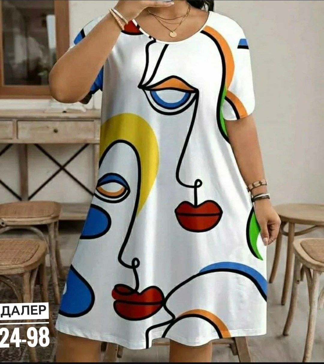 платье женской,летнее платье с принтом,платья женские больших размеров,платье с принтом,летние платья больших размеров
