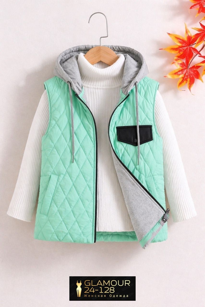 детский жилет,жилетка демисезонная,жилетка для детей,жилет для девочек,жилет с капюшоном