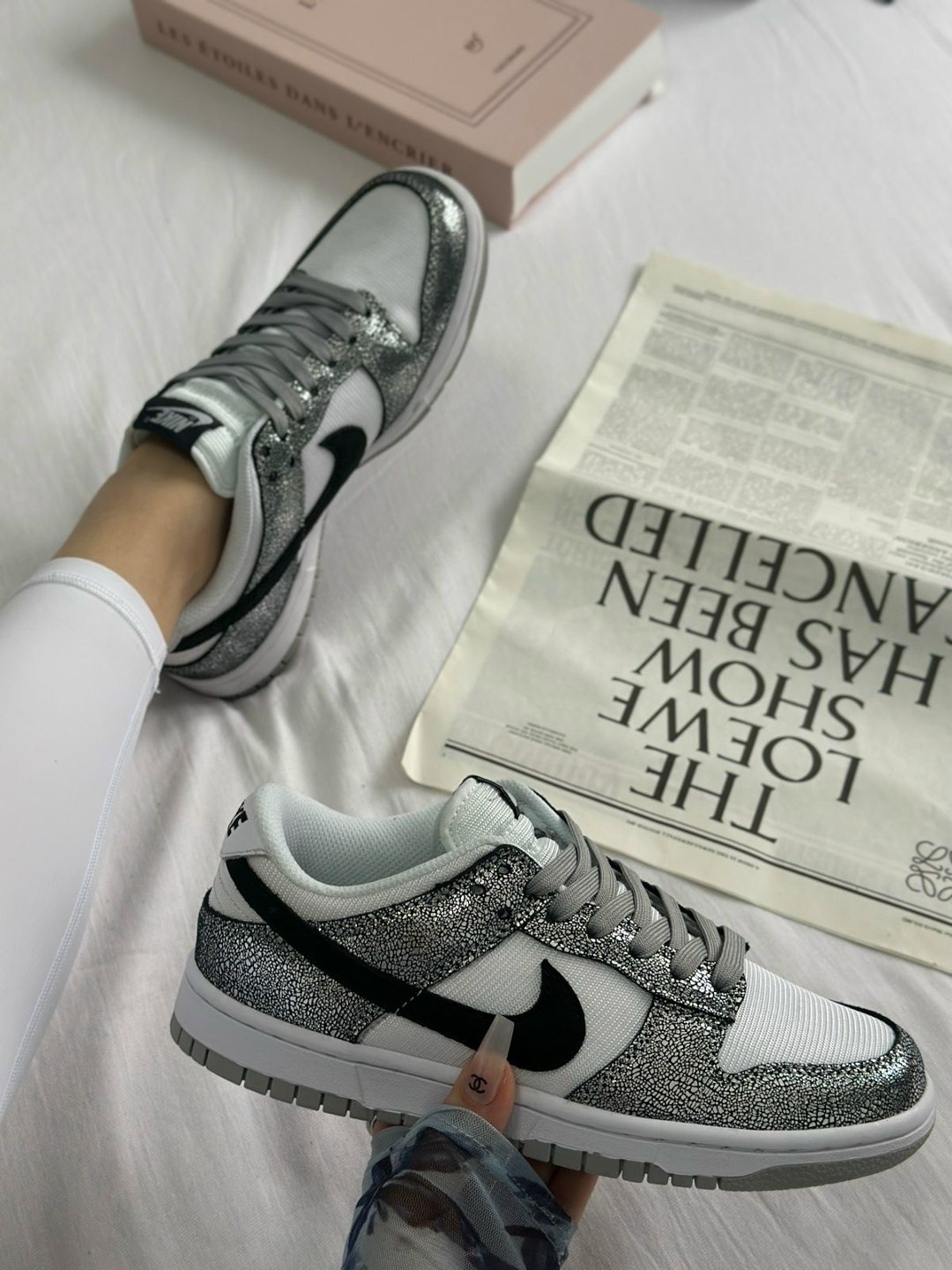 женские кроссовки nike dunk low golden gals,nike dunk low,nike dunk silver,кроссовки,кроссовки найк данк