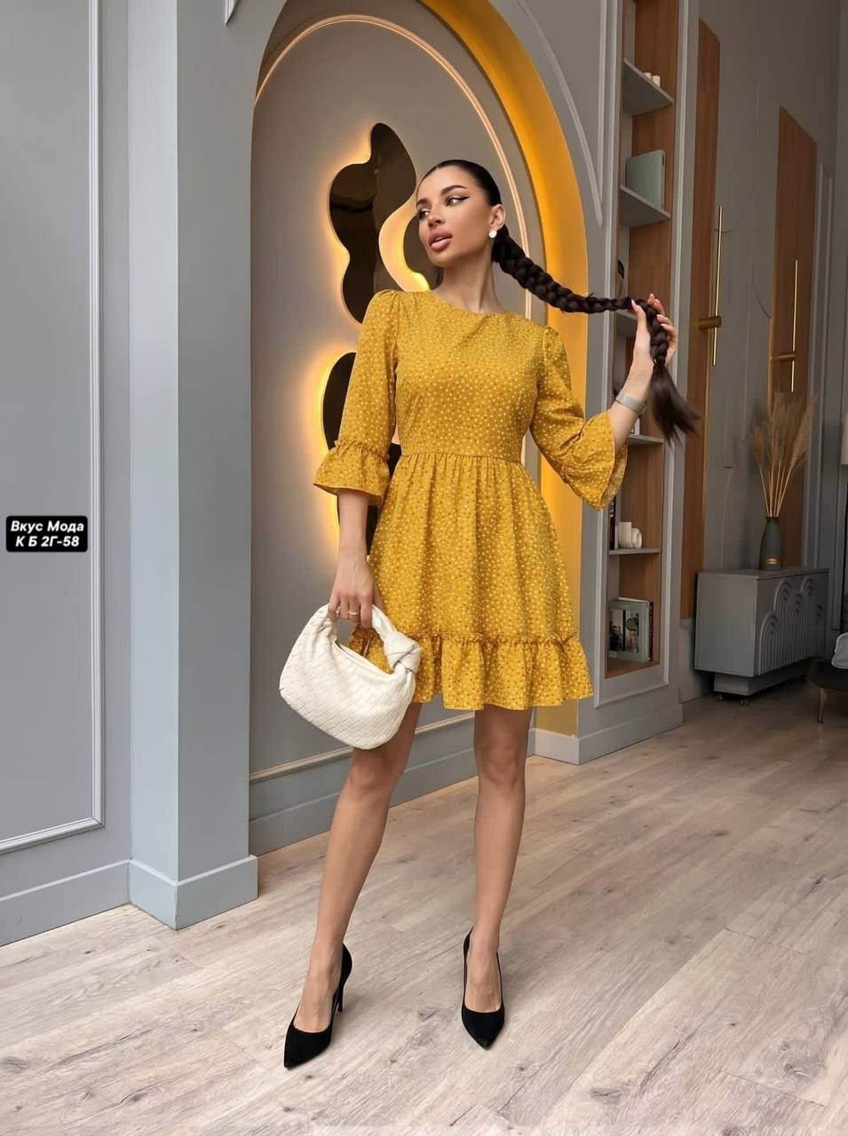 зеленое платье в горох,платье,платье женской,платье женское зеленое,платье зеленое