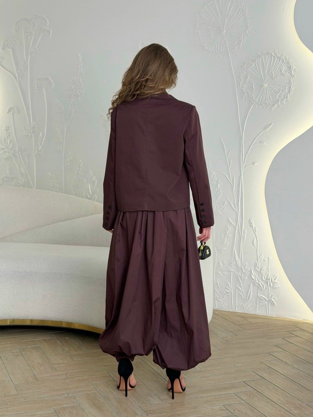 брючный костюм,брючный костюм женский,костюм с брюками,костюм с брюками алладинами,брючный комплект