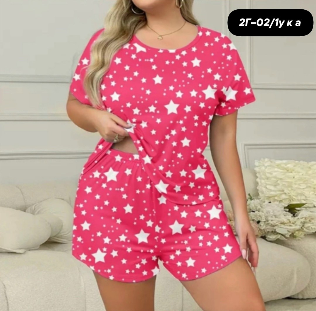 женская пижама,женская пижама больших размеров,женский пижамный комплект больших размеров,пижама женская комплект,пижама женская летняя больших размеров с шортами