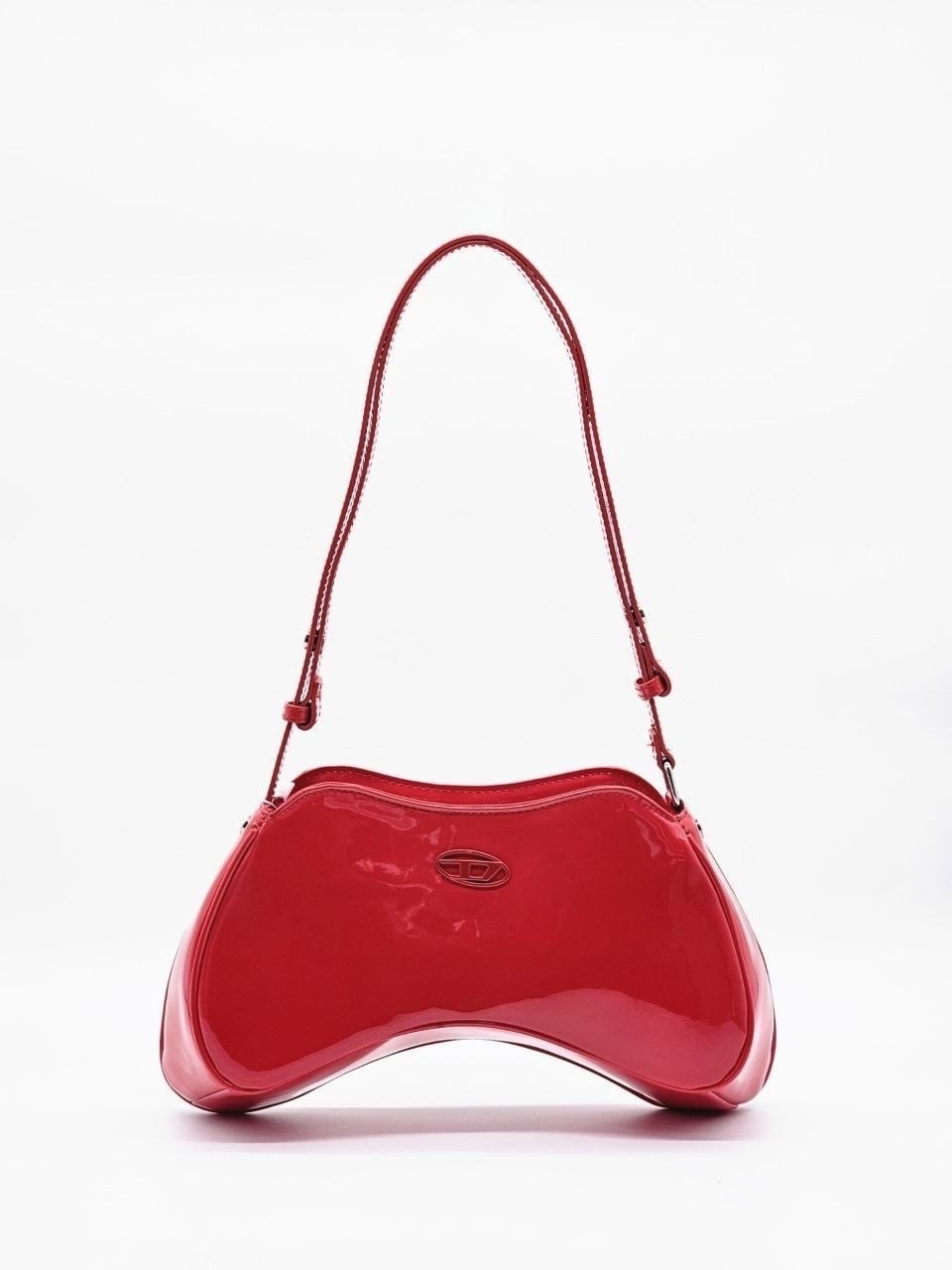 сумка через плечо diesel play черный,diesel глянцевая сумка на плечо play черный,сумка женская diesel черный,сумка,сумка через плечо diesel play x10221 черный