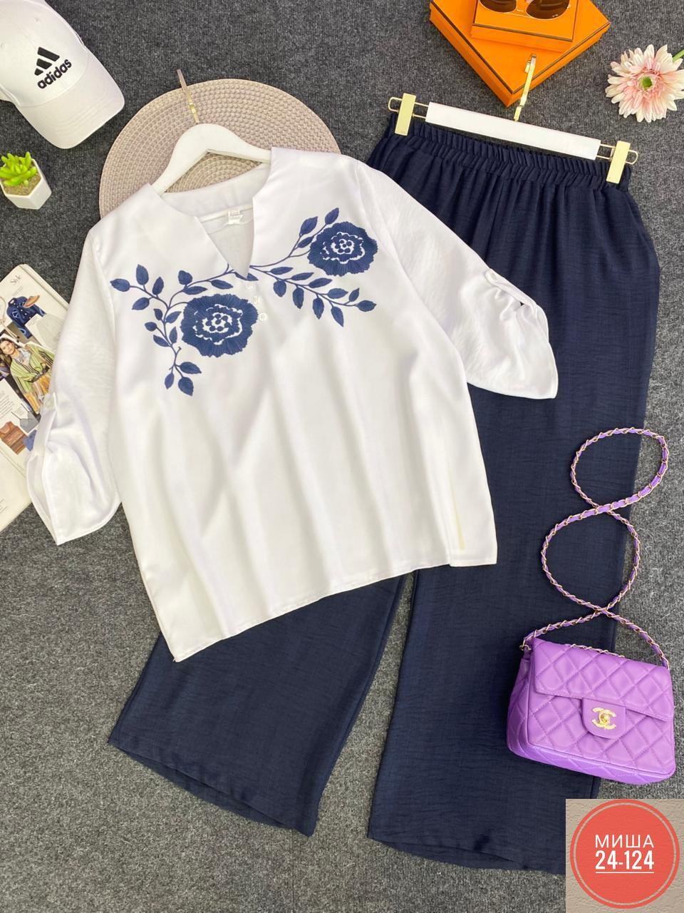 брючный комплект,блуза,блуза свободного силуэта,блузка белэльстиль,блуза прямого силуэта