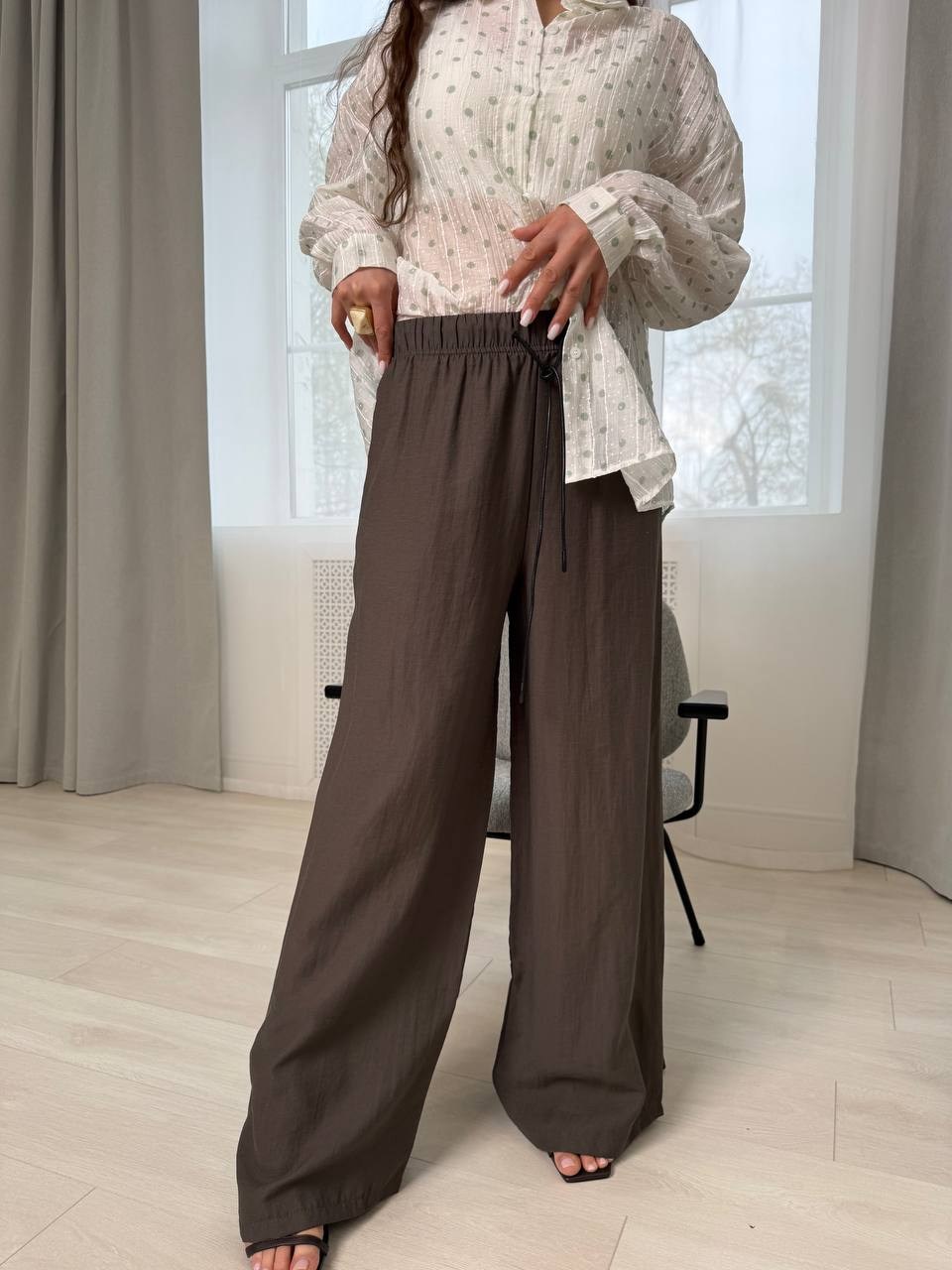 брюки палаццо,брюки льняные,широкие льняные брюки,брюки широкие палаццо sahera rahmani,широкие брюки