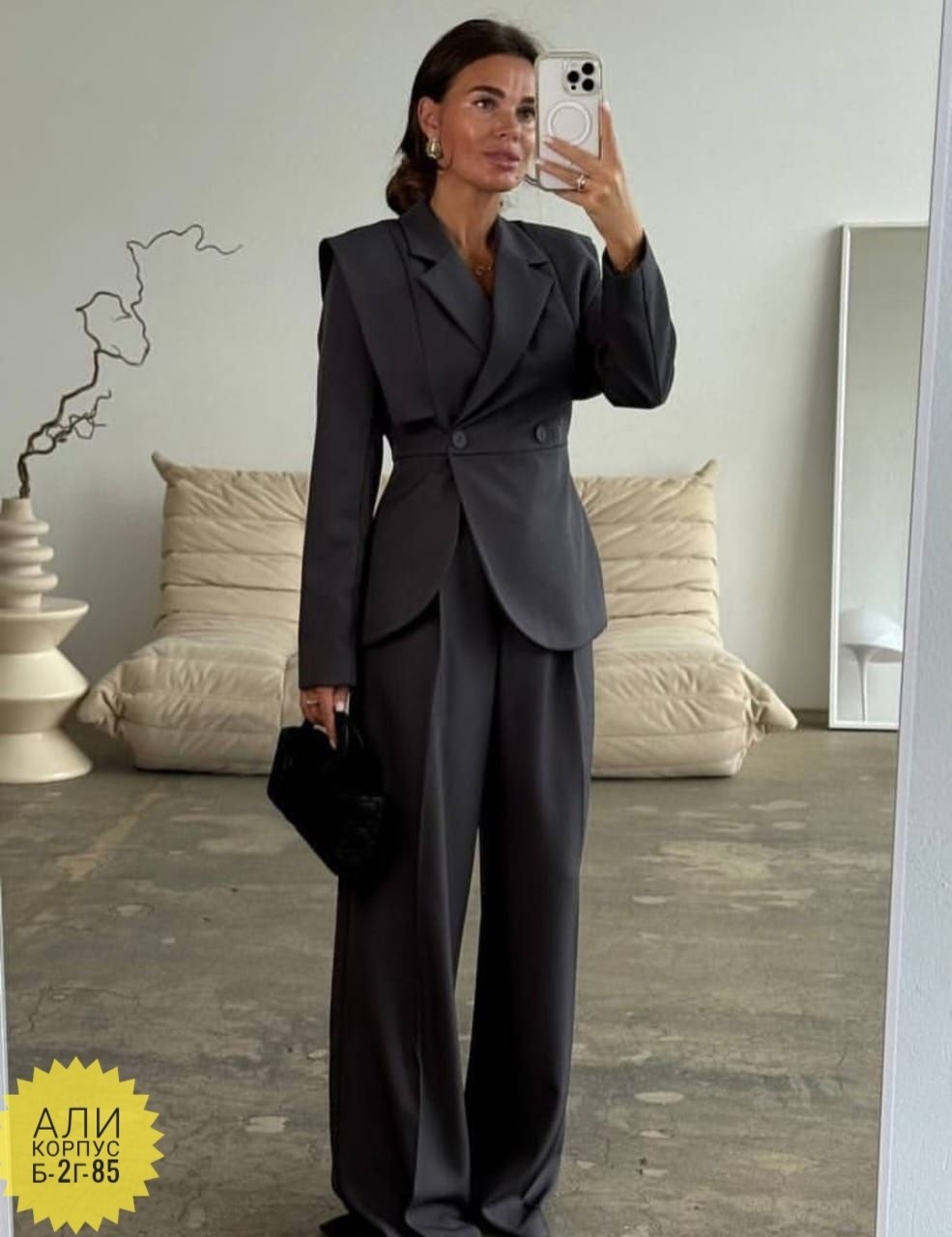 брючный костюм,серый брючный костюм,брючный костюм деловой с пиджаком sanro 322318520,серый костюм женский брючный,костюм женский брючный