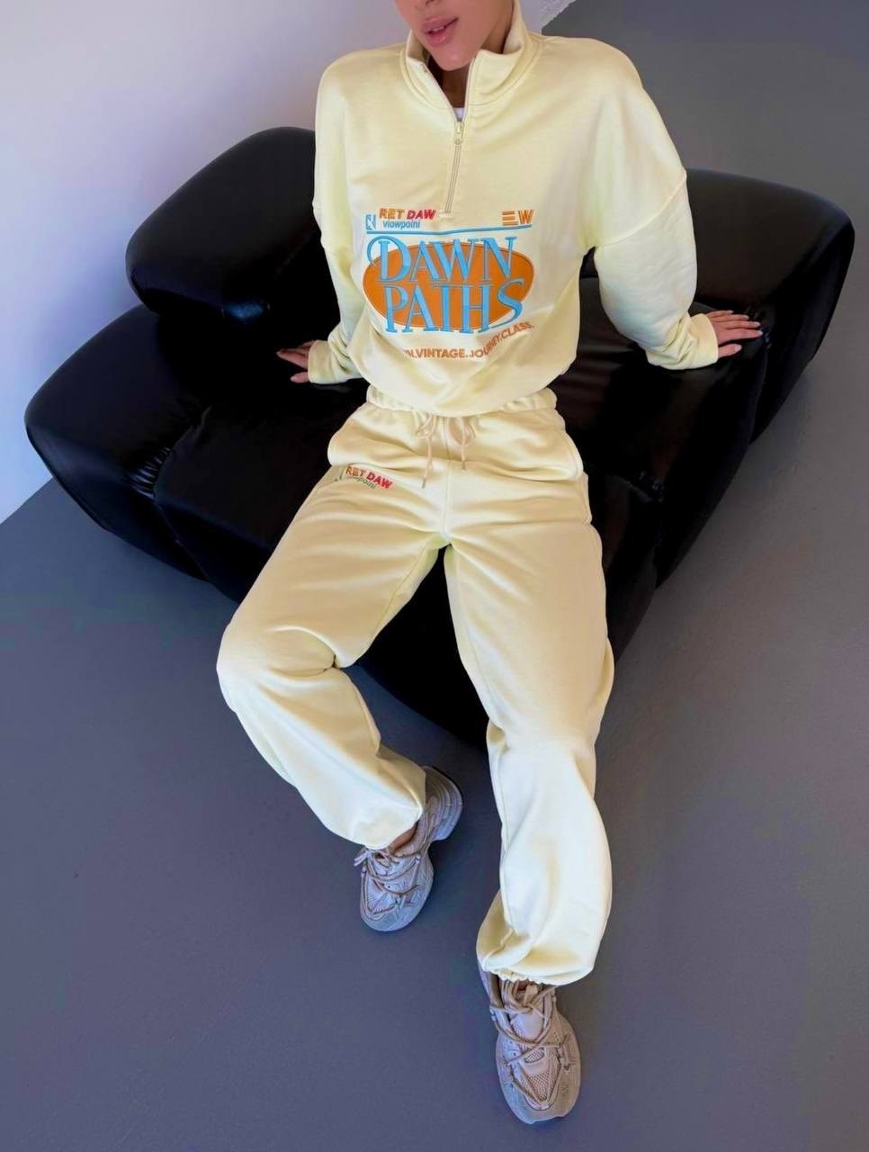 костюм спортивный,cпортивный костюм оверсайз,свитшот,женский костюм