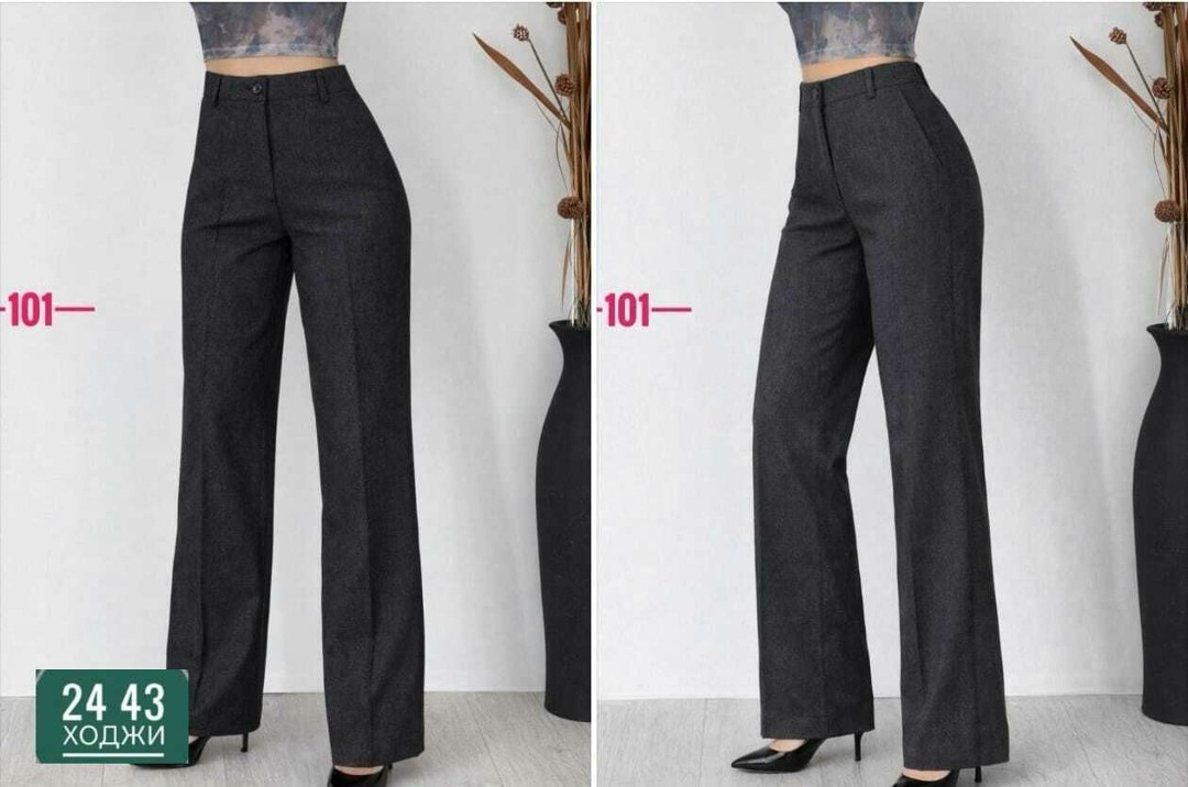 брюки классические,брюки палаццо kiazo размер 42 серый,брюки прямые теплые jutetti,широкие брюки,женские брюки