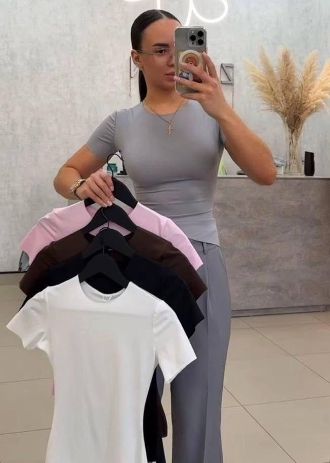 футболки женская,женская базовая футболка,футболки модные,базовая футболка,облегающая футболка женская