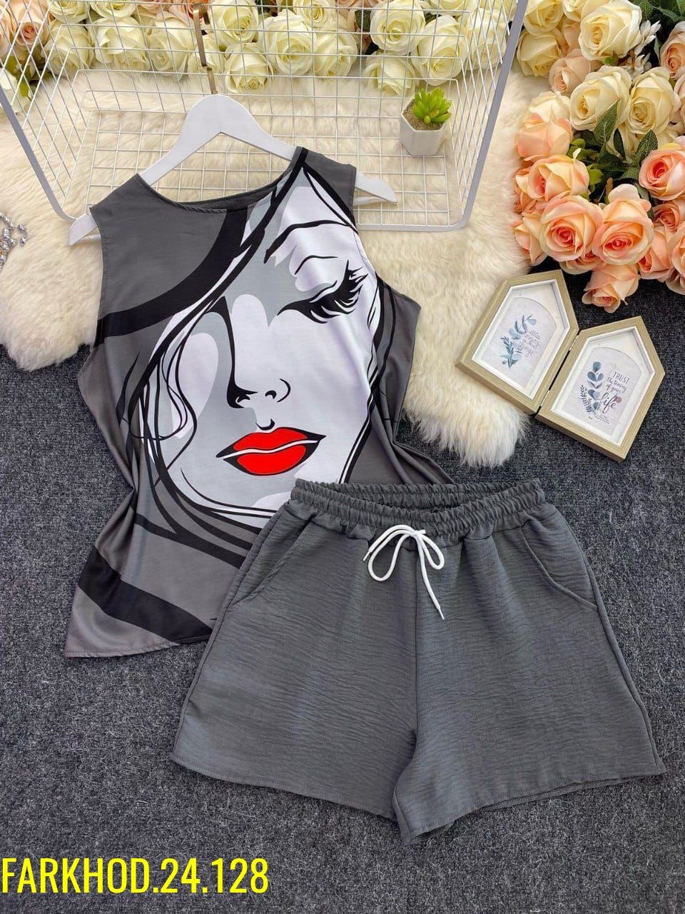 женские костюмы,, ,майка женская,женский костюм двойка