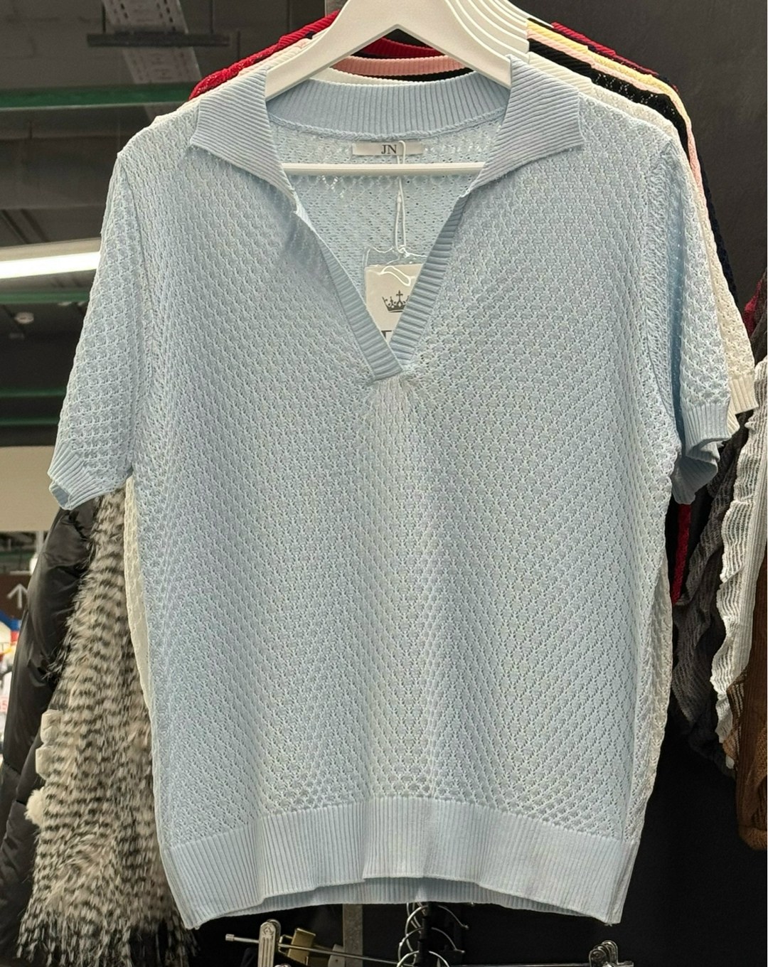 джемпер женские,женский джемпер поло,голубой джемпер,женский пуловер,джемпер