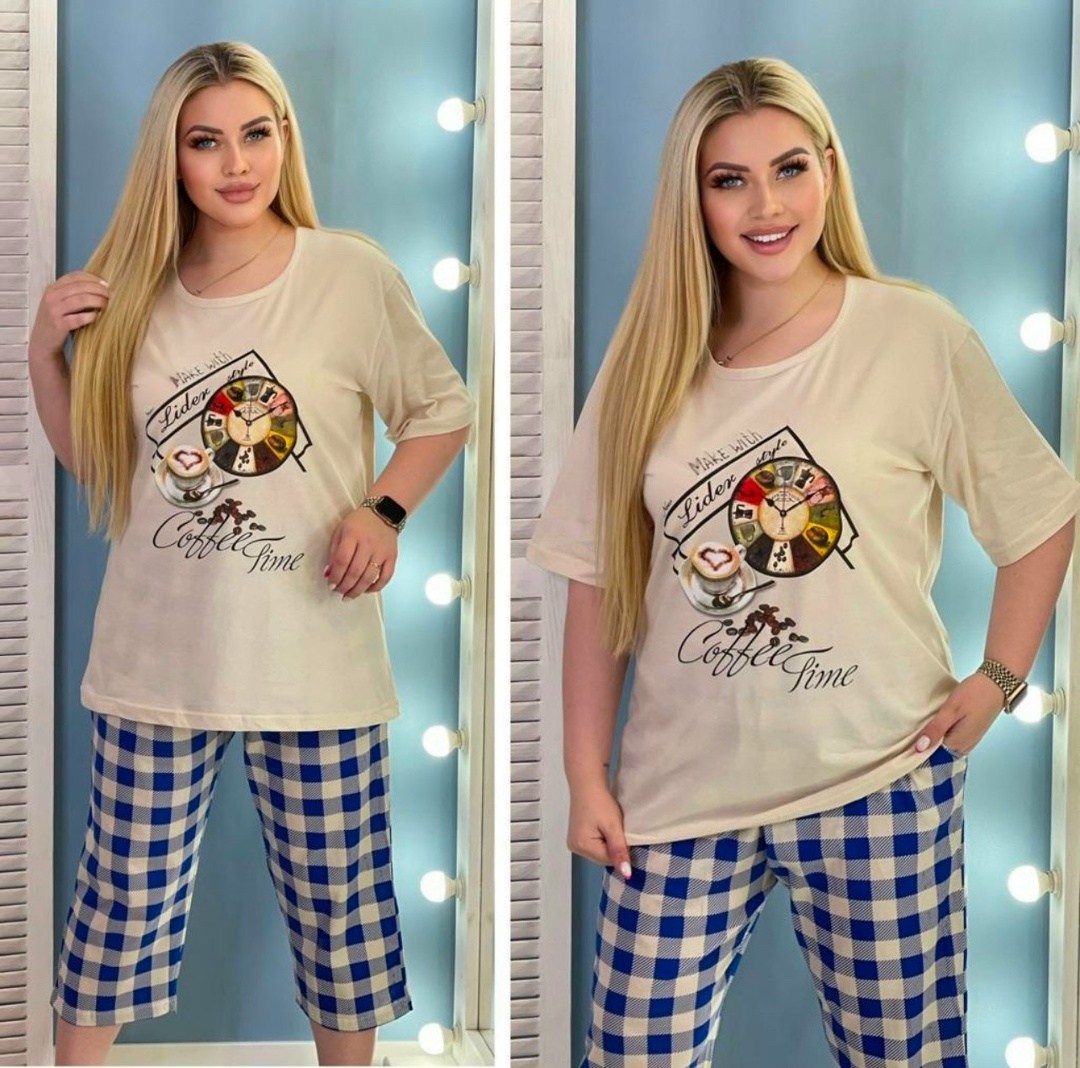 пижама с бриджами большие размеры,женская пижама с бриджами,пижама женская,пижама с бриджами домашний,пижама женская комплект