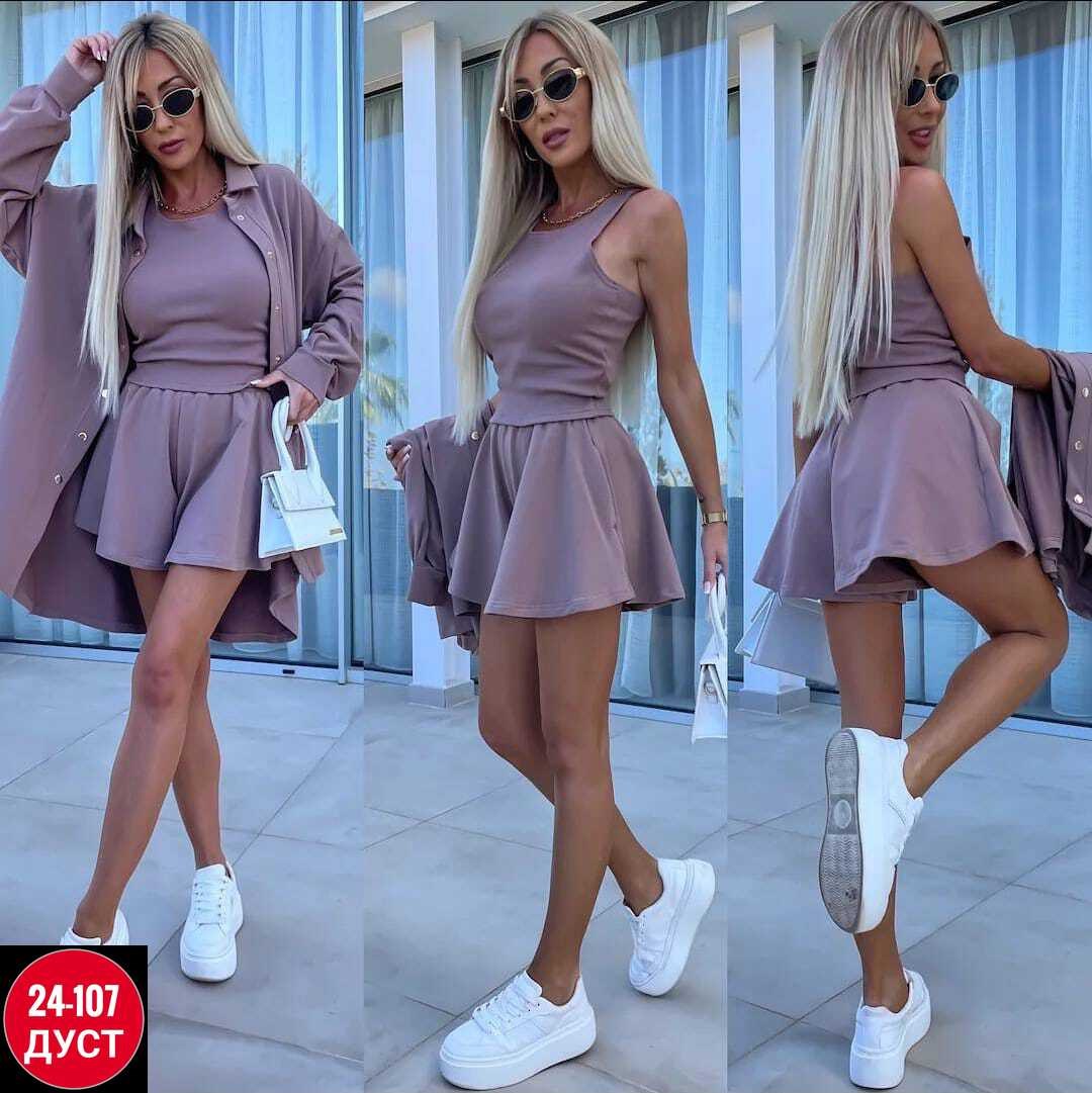 женский костюм с шортами, ,модная ,женские костюмы,костюм тройка женский