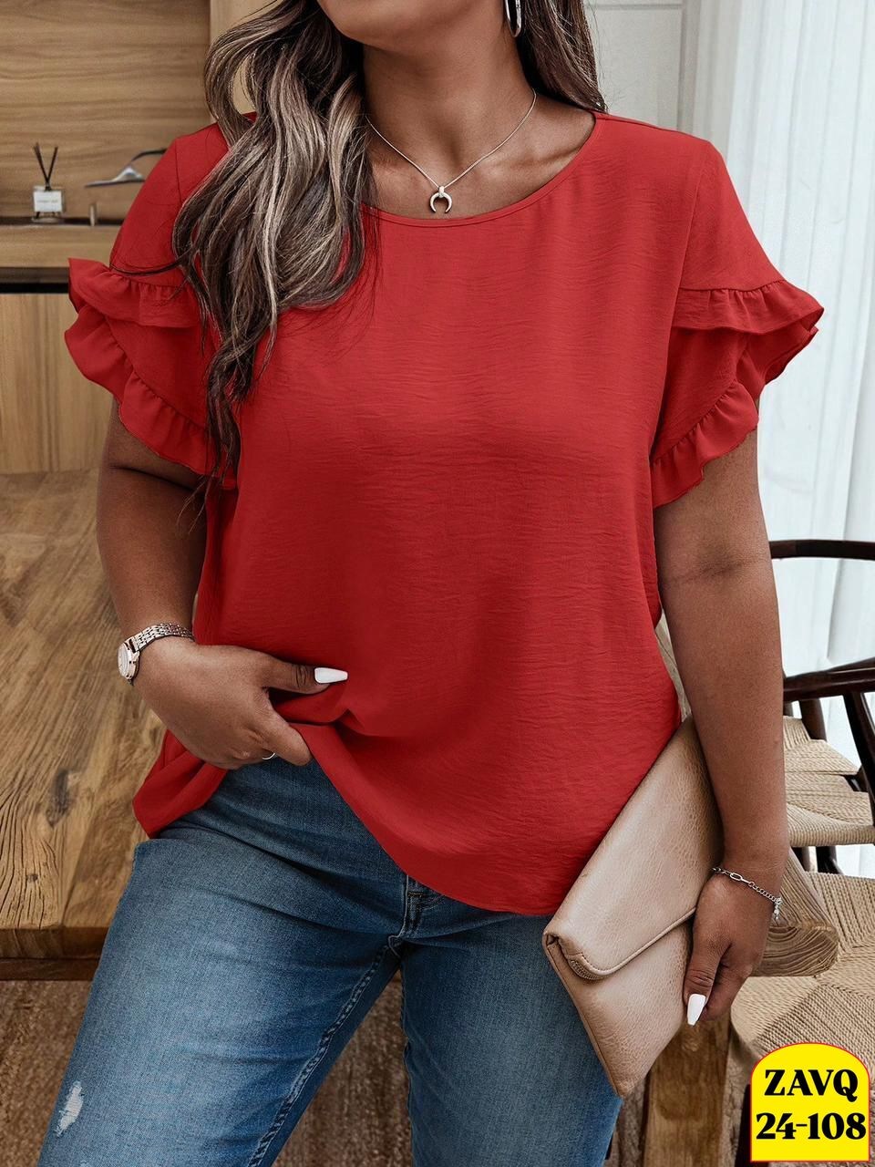 блузка с оборками,модная однотонная блузка,блузка женская,блузка с рукавами,модные блузы