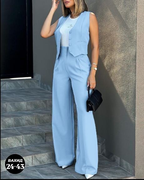 брючный костюм элегантный,костюм с жилетом,брючные костюмы женские,женский офисный костюм из жилета и брюк,женские костюмы