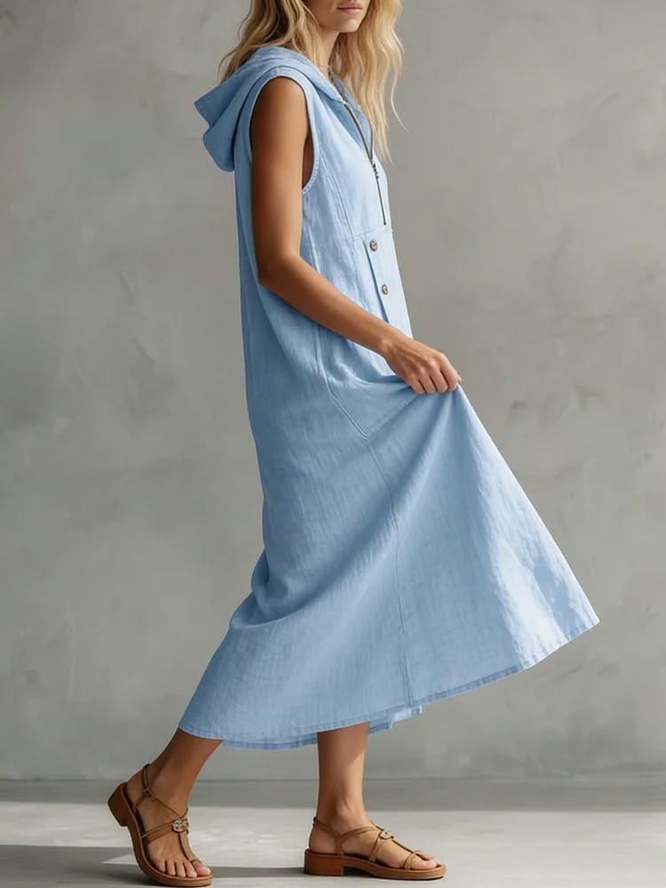 платье с капюшоном льняное,сарафан женский,платье с капюшоном,льняное платье,сарафан