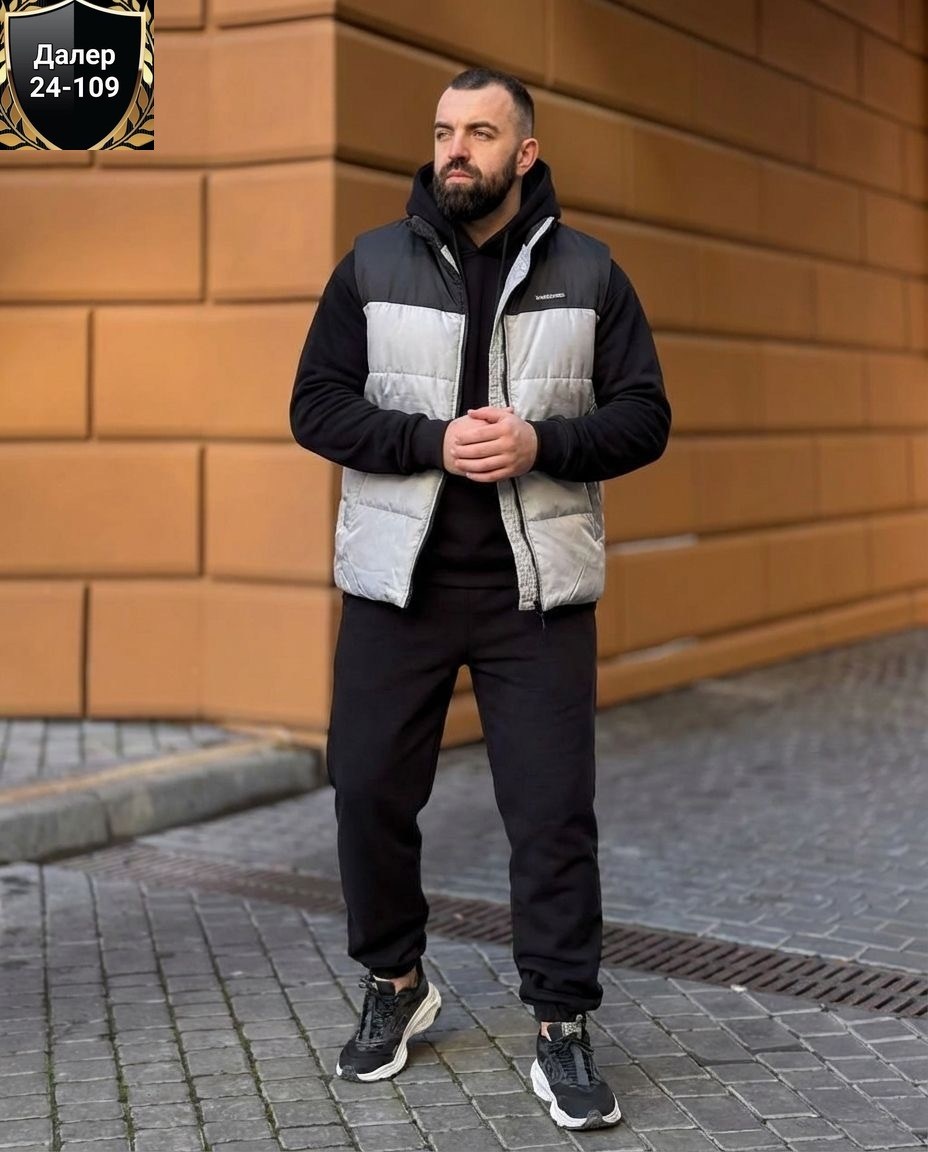 спортивный костюм тройка с жилеткой,костюм спортивный мужской,мужская мода,мужской спортивный костюм теплый,спортивный костюм мужской с жилеткой