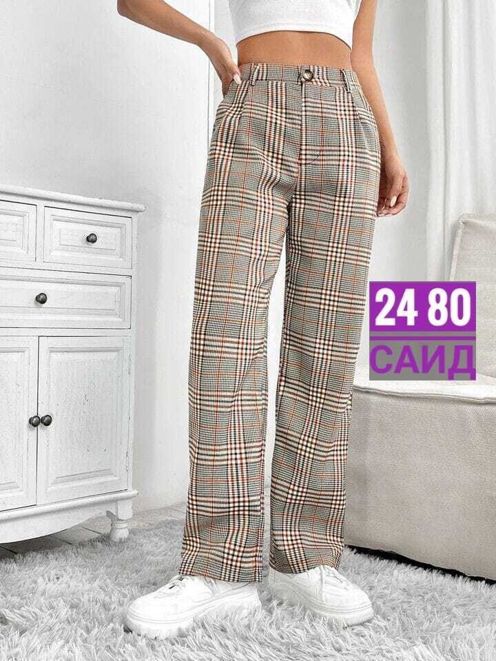 брюки в клетку,брюки палаццо в клетку,штаны в клетку,женские брюки в клетку,теплые брюки в клетку женские