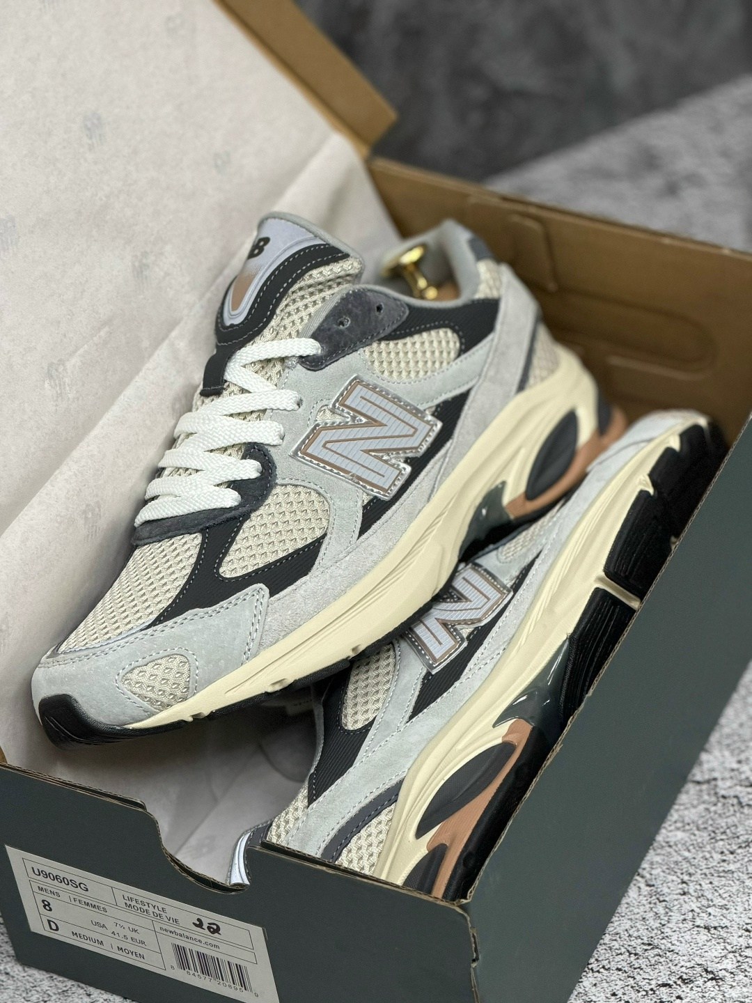 кроссовки new balance 9060,кроссовки new balance,кроссовки мужские new balance,кроссовки,кроссовки 2002r из замши и сетки new balance мультиколор