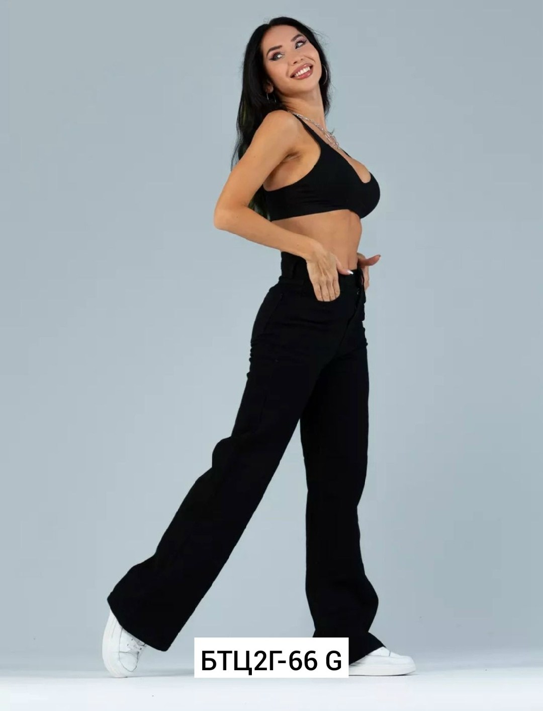 женские джинсы палаццо с высокой посадкой happyfox,джинсы женские черные,женские широкие джинсы,джинсы черные широкие,джинсы брюки