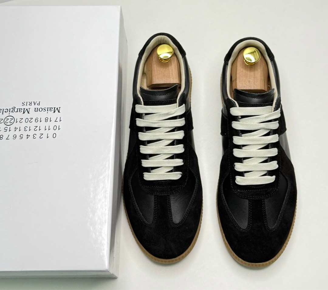 кроссовки кожаные maison margiela replica черный,кроссовки maison margiela replica,кроссовки maison margiela,,maison margiela replica кеды