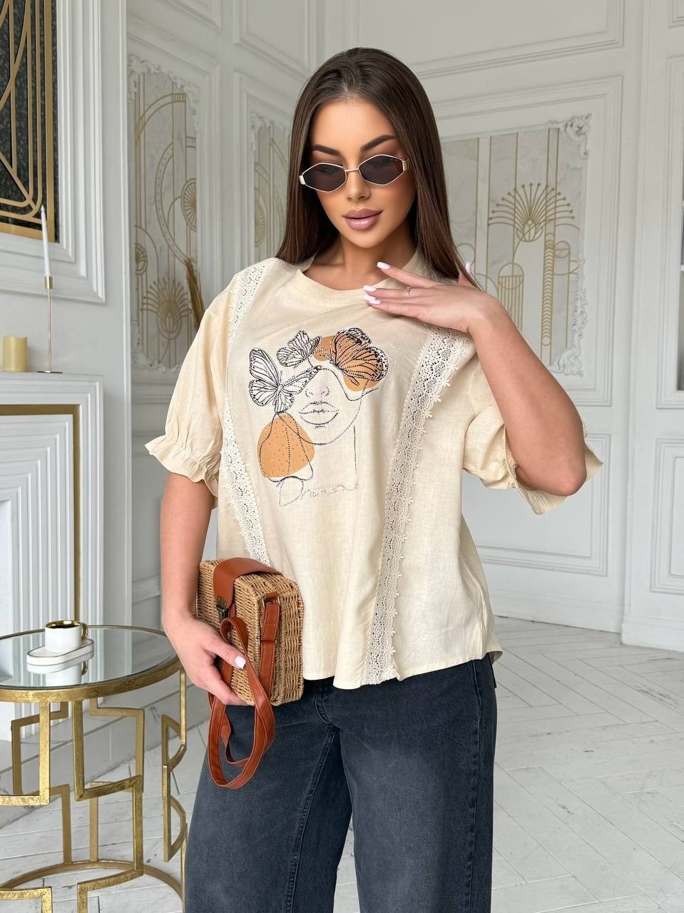 женская футболка,стильная блуза,блузка женская,голубая блуза,футболка