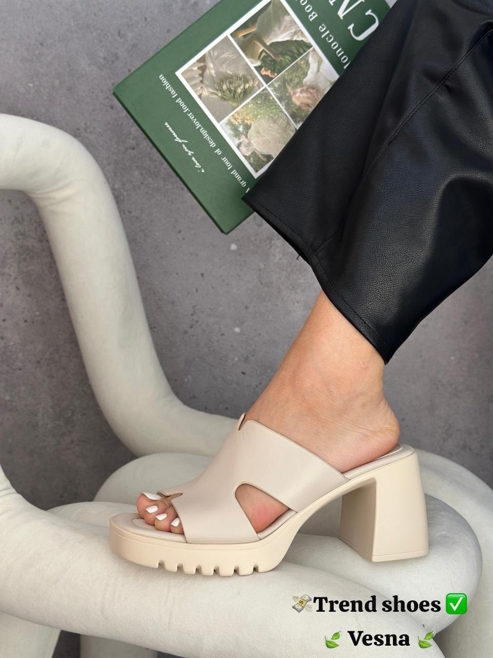 респект сабо бежевые,квадратные босоножки,сабо женские,,босоножки женские