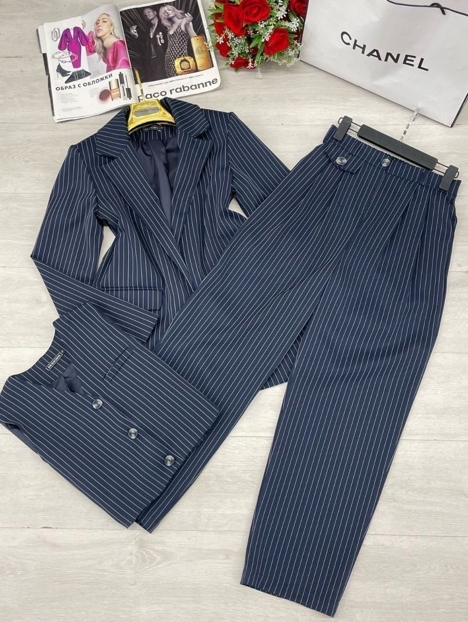 брючный костюм тройка,костюм тройка,костюм женский брючный,костюм тройка женский,костюм брючный фантазия мод 5234-1