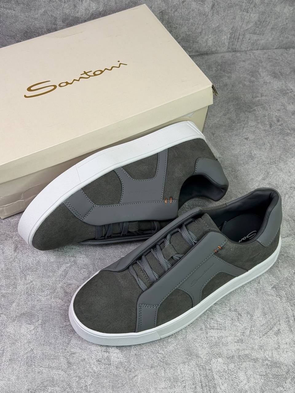 кеды мужские,,кеды santoni серый,кроссовки замшевые,кроссовки santoni