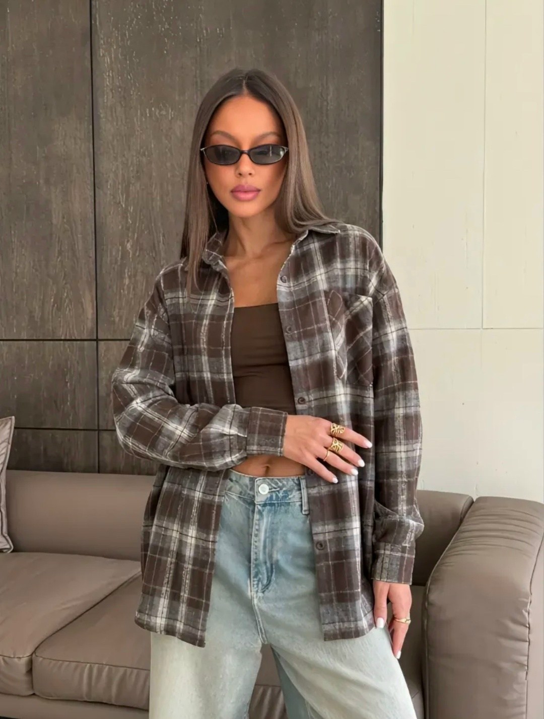 клетчатая рубашка,рубашка в клетку женская,рубашка в клетку,рубашка в клетку оверсайз женская,рубашка miu miu оверсайз в клетку варенка