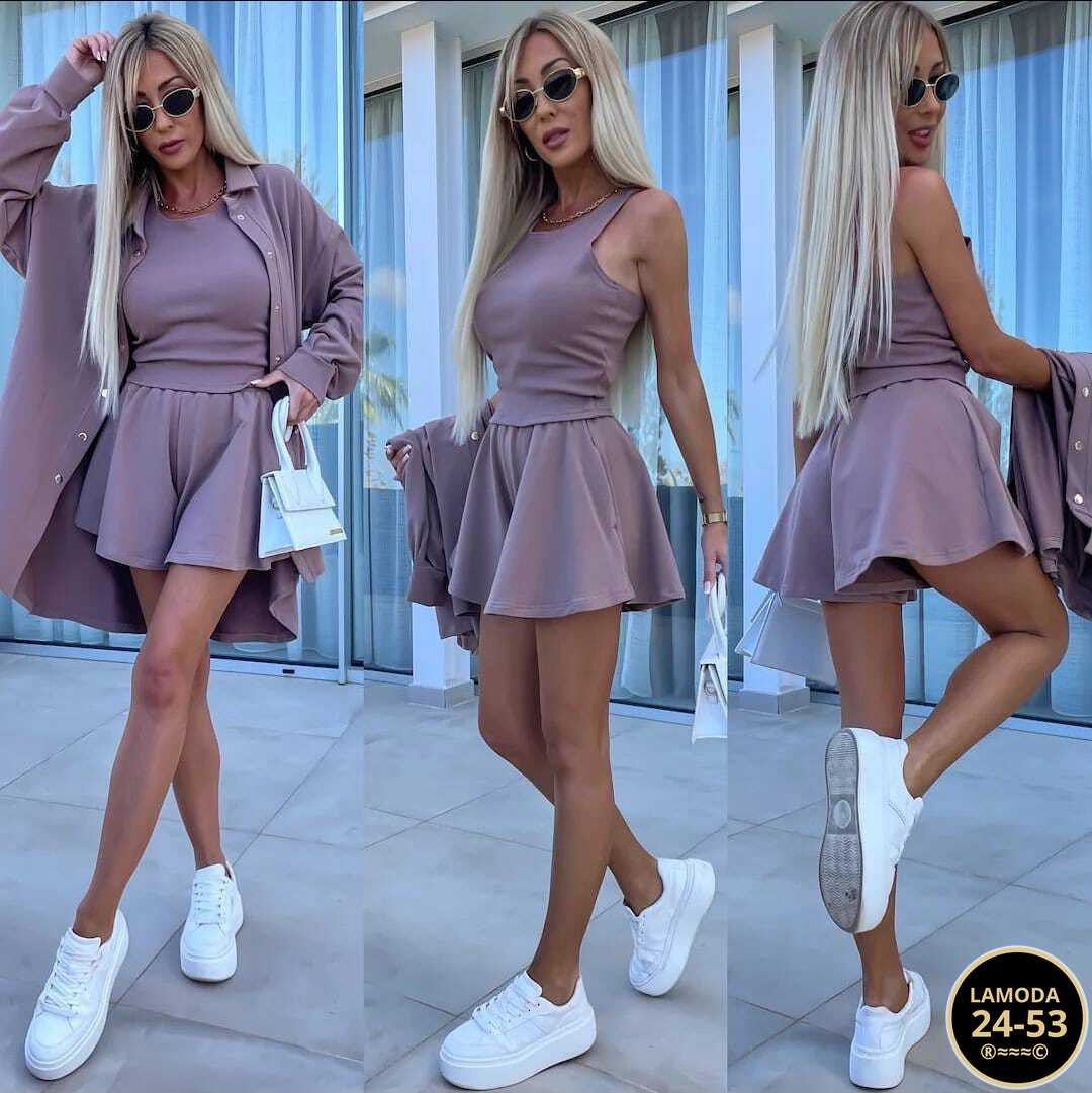 женский костюм с шортами,модная , ,женские костюмы,костюм розово