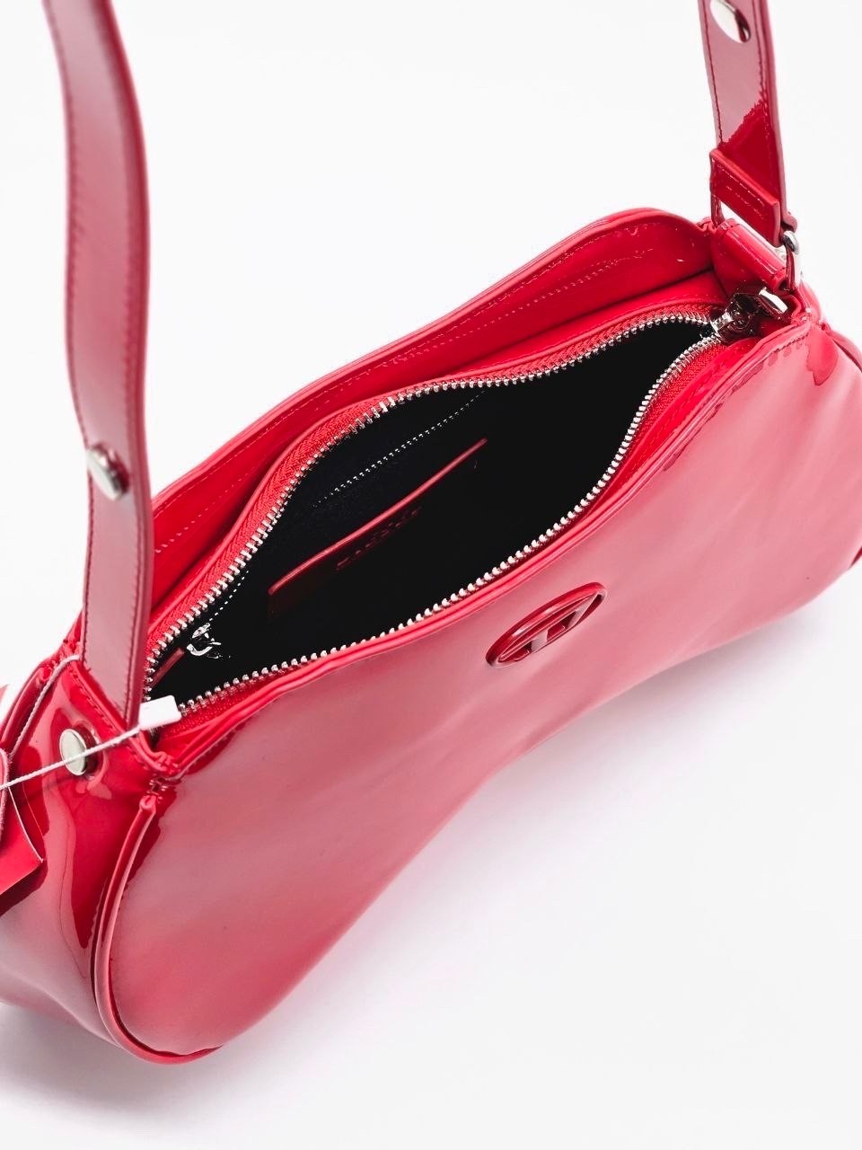 сумка через плечо diesel play черный,diesel глянцевая сумка на плечо play черный,сумка женская diesel черный,сумка,сумка через плечо diesel play x10221 черный