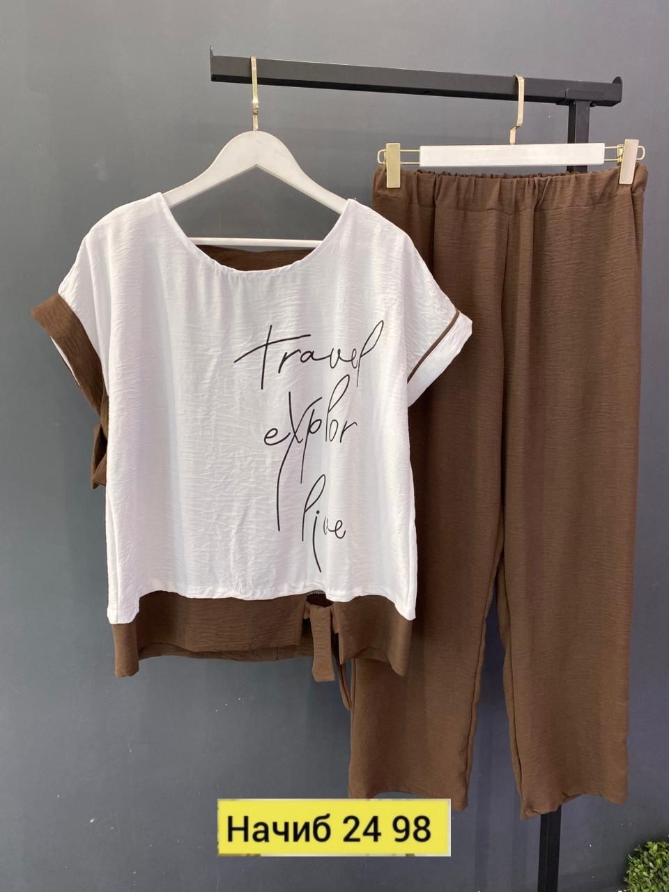 летние костюмы женские,костюм vittoria queen 24783 двойка бирюзовый,летний брючный костюм женский 2025,летний брючный костюм,костюм с брюками