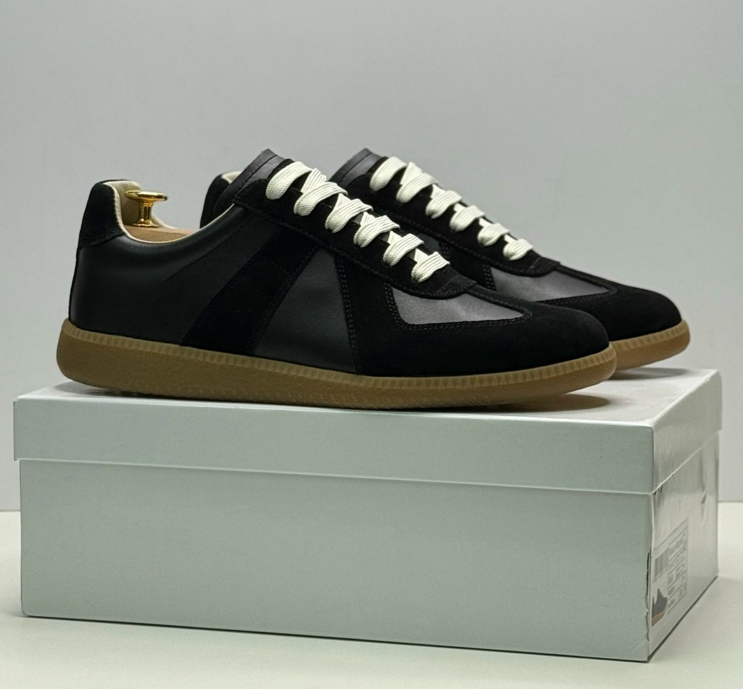 кроссовки кожаные maison margiela replica черный,кроссовки maison margiela replica,кроссовки maison margiela,,maison margiela replica кеды