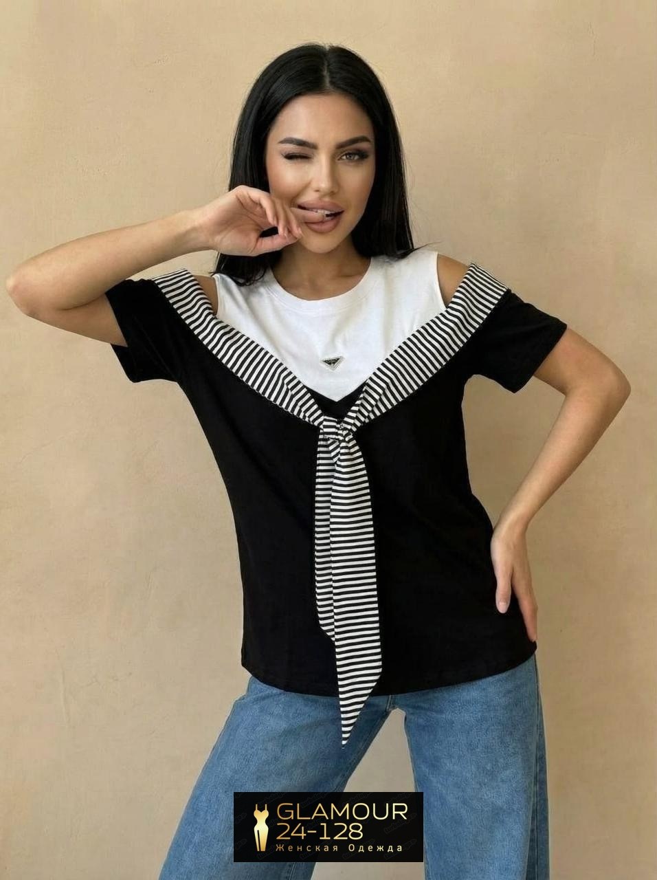 футболка в полоску,футболки женская,топы модные,летняя одежда